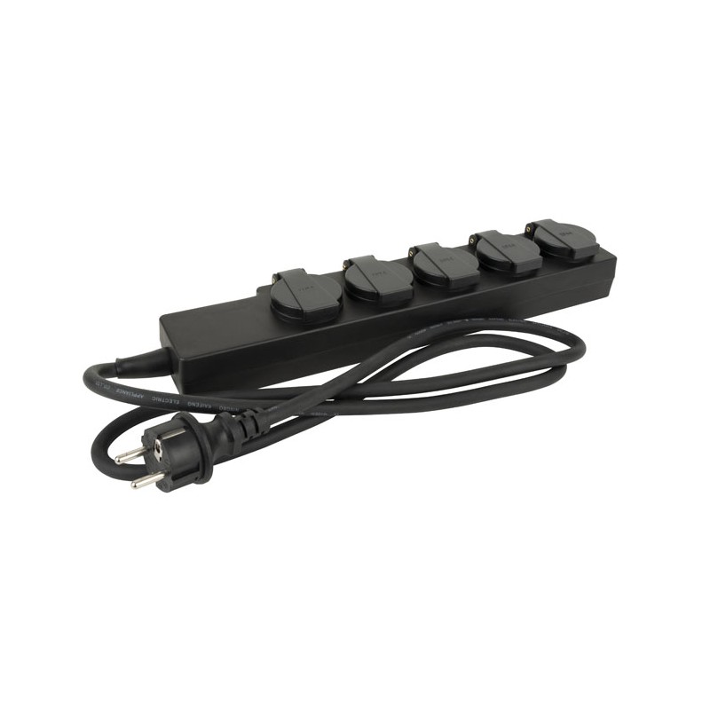 DAP Audio Multisocket Schuko 5-way 3 x 1.5 mm2 - 1