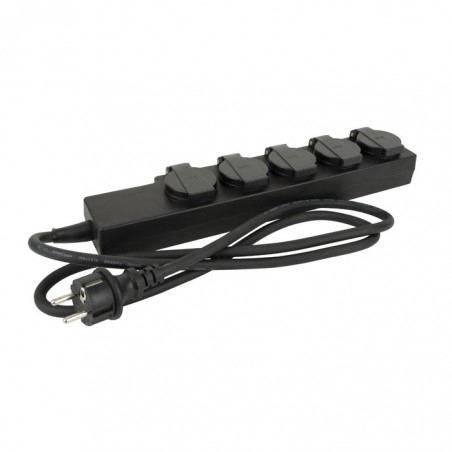 DAP Audio Multisocket Schuko 5-way 3 x 1.5 mm2 - 1