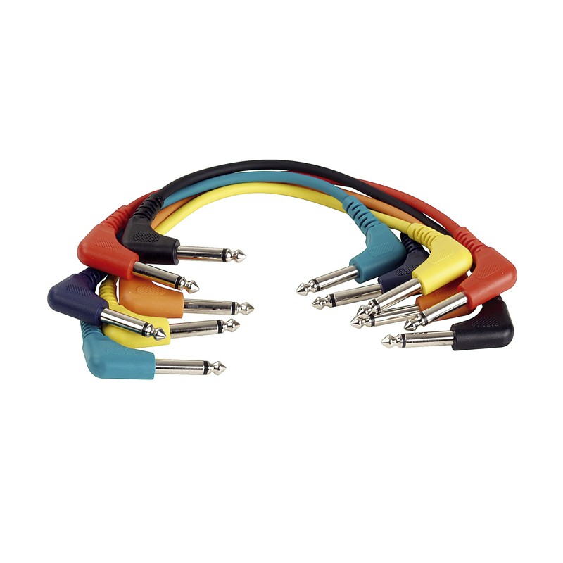DAP Audio FL41 - 6 coloured unbal. patch 90" to 90" - 90 cm, black - 1