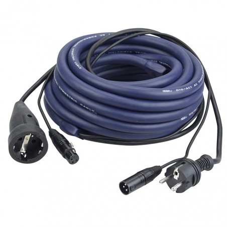 DAP Audio FP05 - Schuko/XLR M - Schuko/XLR F - DMX / Power - 6 m - 1