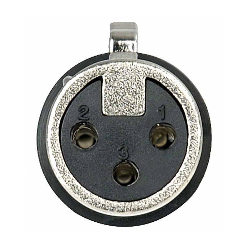 DAP Audio XLR 3P Connector, female, Nickel housing - Black - 1 DAP Audio XLR 3P Connector, female, Nickel housing - Black - 1
