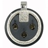 DAP Audio XLR 3P Connector, female, Nickel housing - Black - 1 DAP Audio XLR 3P Connector, female, Nickel housing - Black - 1