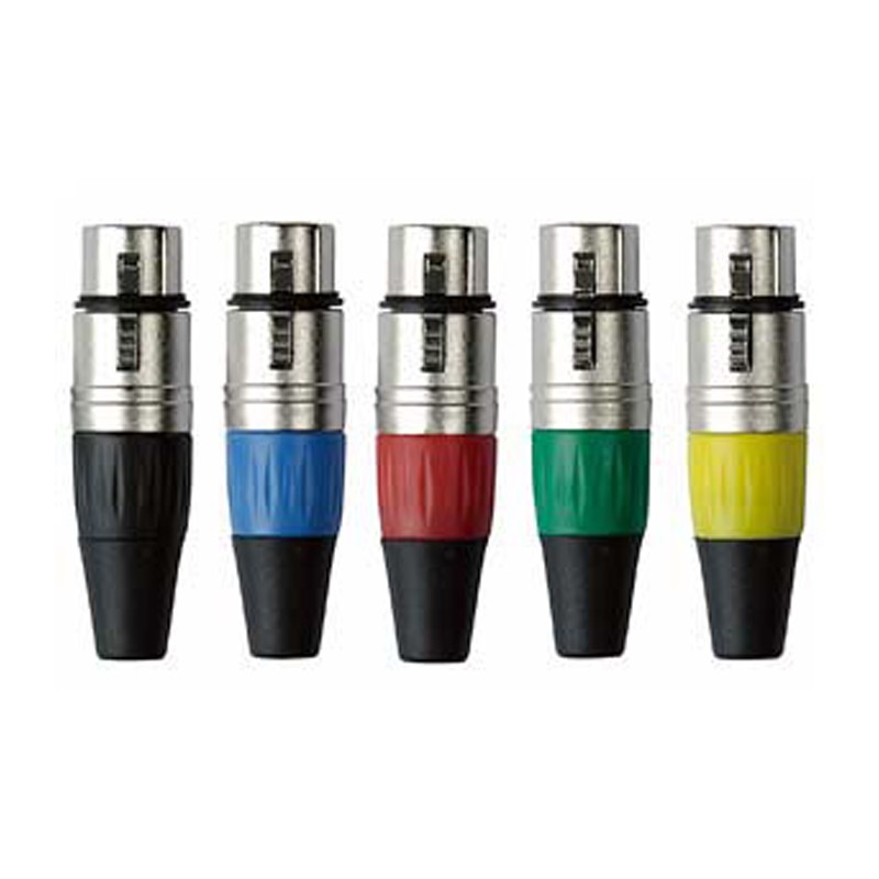 DAP Audio XLR 3P Connector, female, Nickel housing - Black - 2 DAP Audio XLR 3P Connector, female, Nickel housing - Black - 2
