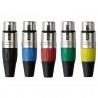 DAP Audio XLR 3P Connector, female, Nickel housing - Black - 2 DAP Audio XLR 3P Connector, female, Nickel housing - Black - 2