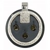DAP Audio XLR 3P Connector, female, Nickel housing - Black - 3 DAP Audio XLR 3P Connector, female, Nickel housing - Black - 3
