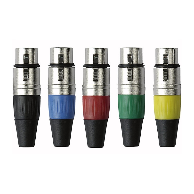 DAP Audio XLR 3P Connector, female, Nickel housing - Black - 4 DAP Audio XLR 3P Connector, female, Nickel housing - Black - 4