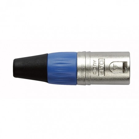 DAP Audio XLR 3P Connector, male, Nickel housing - Blue - 1
