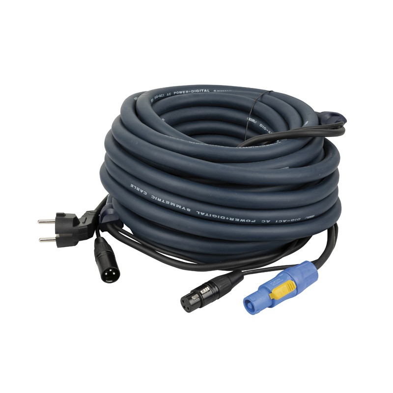 DAP Audio FP06 - Schuko/XLR M - powerCON/XLR F - DMX / Power - 10 m - 1