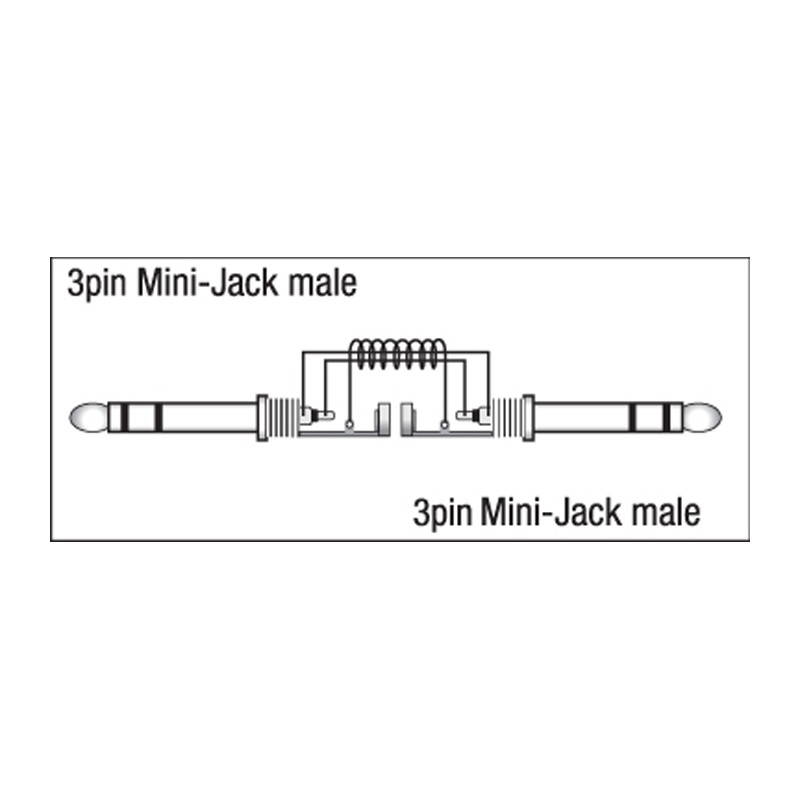 DAP Audio FL45 - mini-jack to mini-jack - 1,5 m - 3 DAP Audio FL45 - mini-jack to mini-jack - 1,5 m - 3