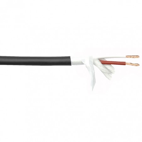 DAP Audio SPK-215 - Stage Speaker Cable 2x 1.5 mm, 100 m on Spool, Black Jacket - 1