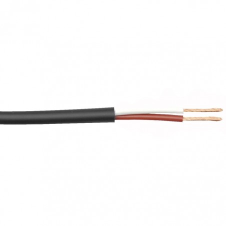 DAP Audio SPC-225 - Stage Speaker Cable 2x 2.5 mm, 100 m on Spool, Black Jacket - 1
