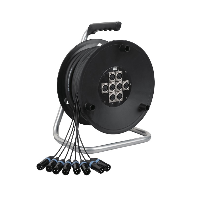 DAP Audio Python 8 Stagewheel 8x XLR - 1 DAP Audio Python 8 Stagewheel 8x XLR - 1