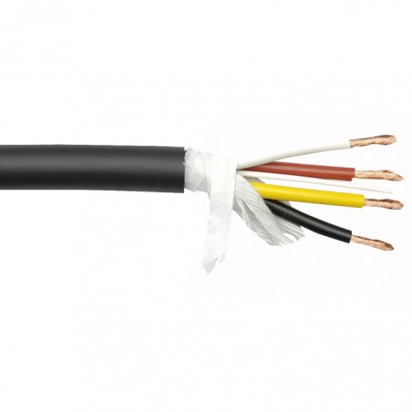 DAP Audio SPK-425 MKII - Stage Speaker Cable 4 x 2.5 mm Twist protection, 50 m on Spool, Black jacket - 1
