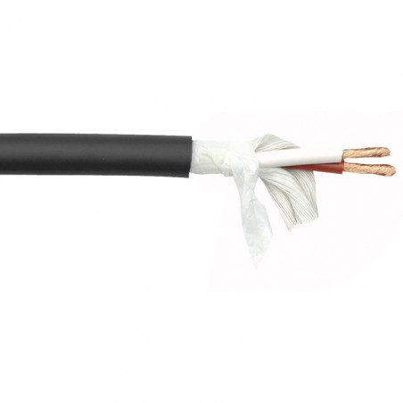 DAP Audio SPK-240 - Stage Speaker Cable 2x 4 mm, 50 m on Spool, Black Jacket - 1