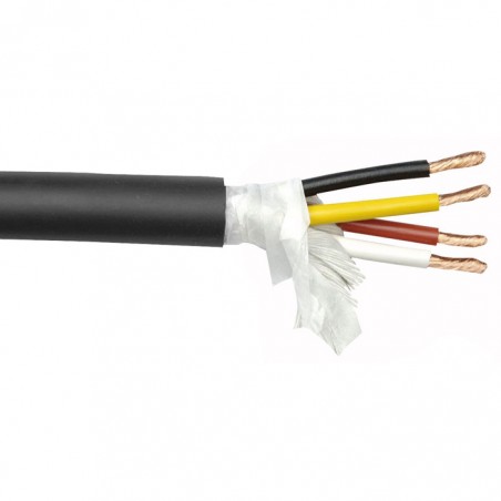 DAP Audio SPK-440 - Stage Multi Speaker Cable 4x 4 mm, 50 m on Spool, Black Jacket - 1