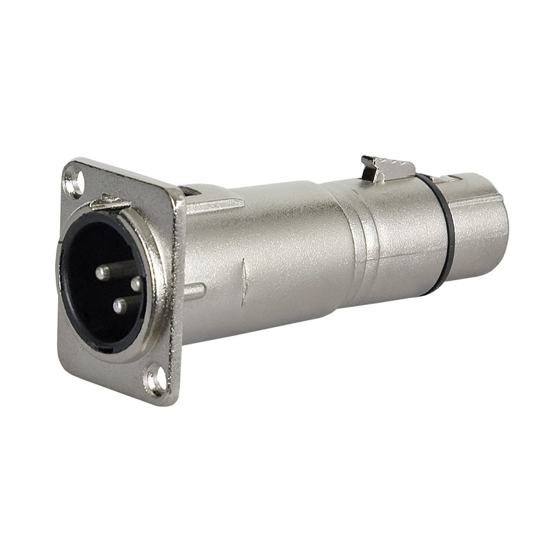 DAP Audio FLA51 - XLR 3P male to XLR 3P female chassis - 1 DAP Audio FLA51 - XLR 3P male to XLR 3P female chassis - 1