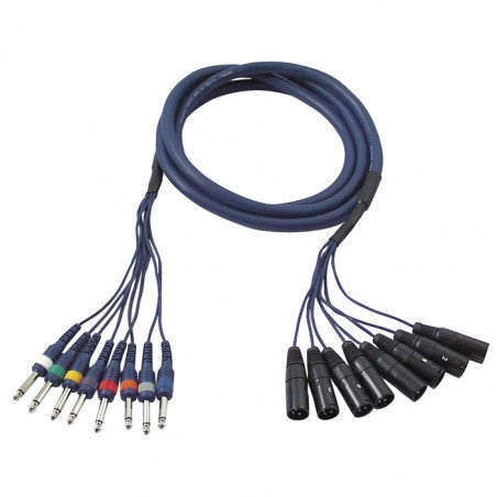 DAP Audio FL62 - 8 XLR/M 3P to 8 Jack mono - 3 m - 1