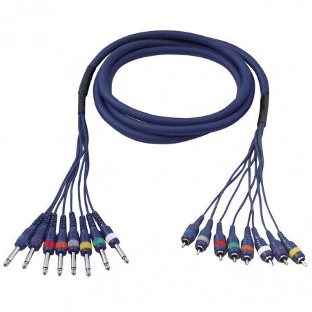 DAP Audio FL64 - 8 Jack mono to 8 RCA/M - 6 m - 1