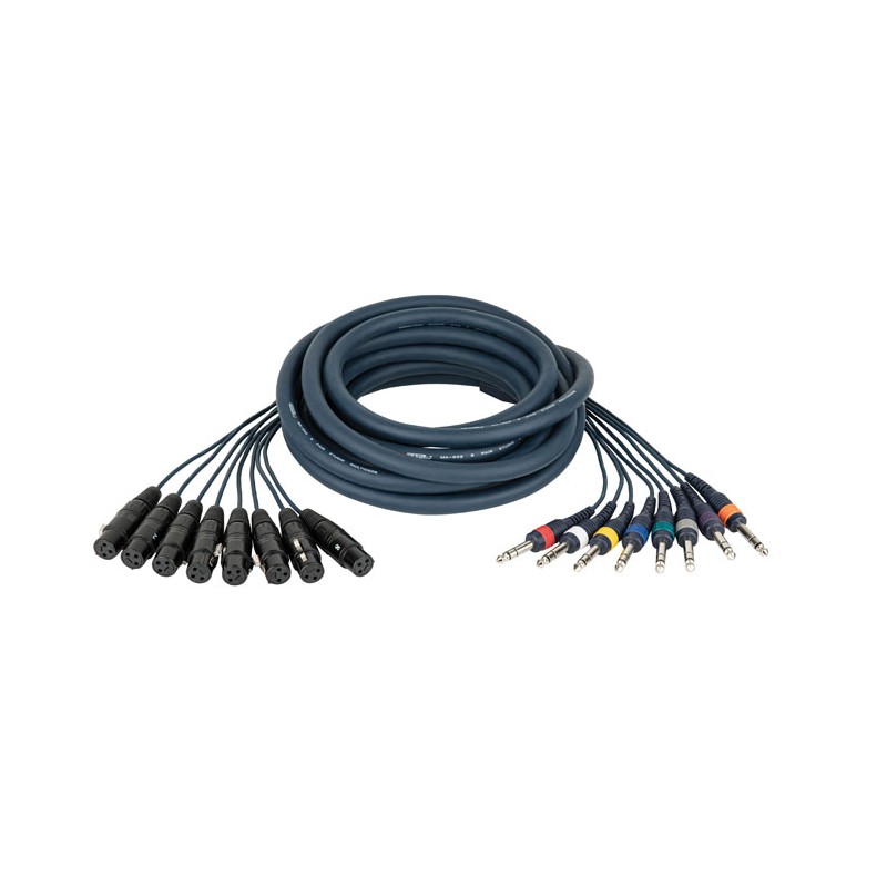 DAP Audio FL67 - 8 XLR/F 3P to 8 Jack stereo - 6 m - 1 DAP Audio FL67 - 8 XLR/F 3P to 8 Jack stereo - 6 m - 1