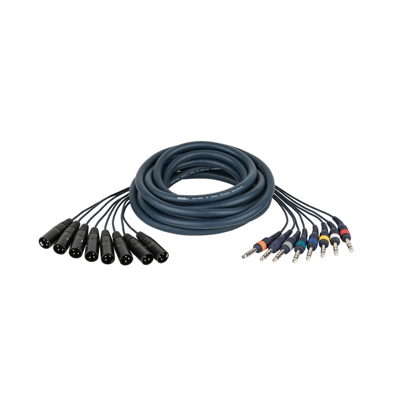 DAP Audio FL68 - 8 XLR/M 3P to 8 Jack stereo - 6 m - 1
