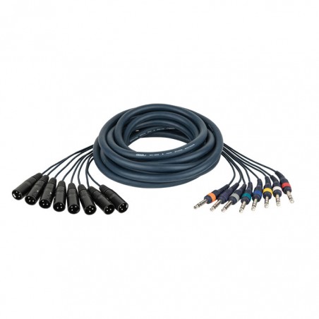 DAP Audio FL68 - 8 XLR/M 3P to 8 Jack stereo - 6 m - 1