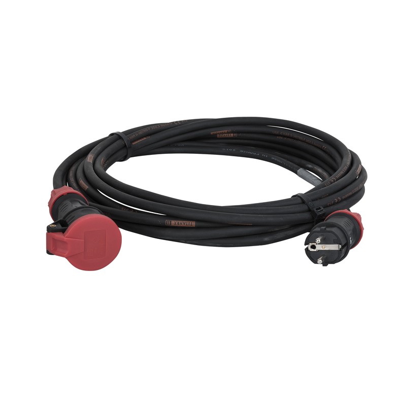 DAP Audio Extension Cable Schuko/Schuko Titanex with PCE 3x 2.5 mm2 - 15 m - 1