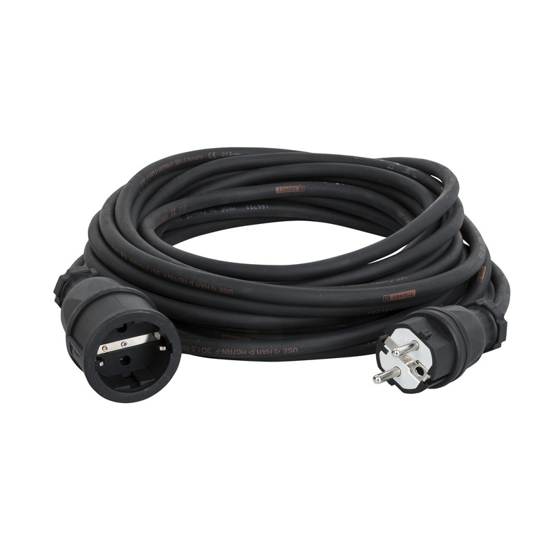 DAP Audio Ext. Cable Schuko/Schuko Titanex with PCE 3 x 1.5 mm2 - 20 m - 1