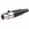 DAP Audio N-CON Mini XLR 4P Plug, female - 4 DAP Audio N-CON Mini XLR 4P Plug, female - 4