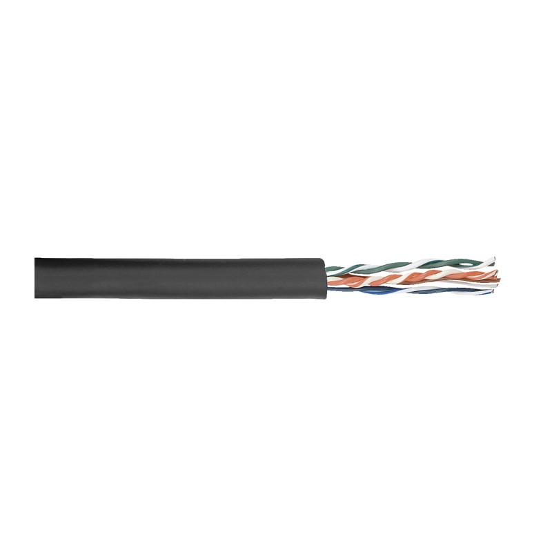 DAP Audio Flexible CAT5E cable Reel - Black Jacket - 1 DAP Audio Flexible CAT5E cable Reel - Black Jacket - 1
