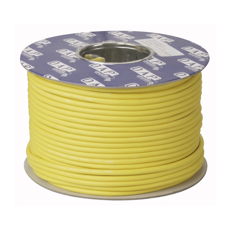 DAP Audio MC-216 - 100 m on Spool, Yellow - 2 DAP Audio MC-216 - 100 m on Spool, Yellow - 2