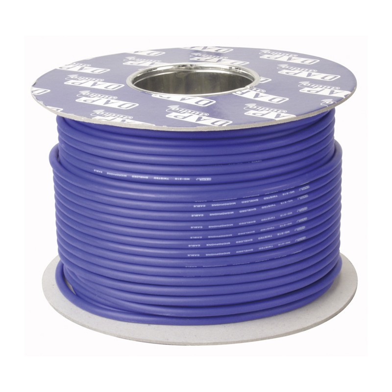 DAP Audio MC-226 - 100 m on Spool, Blue - 2 DAP Audio MC-226 - 100 m on Spool, Blue - 2