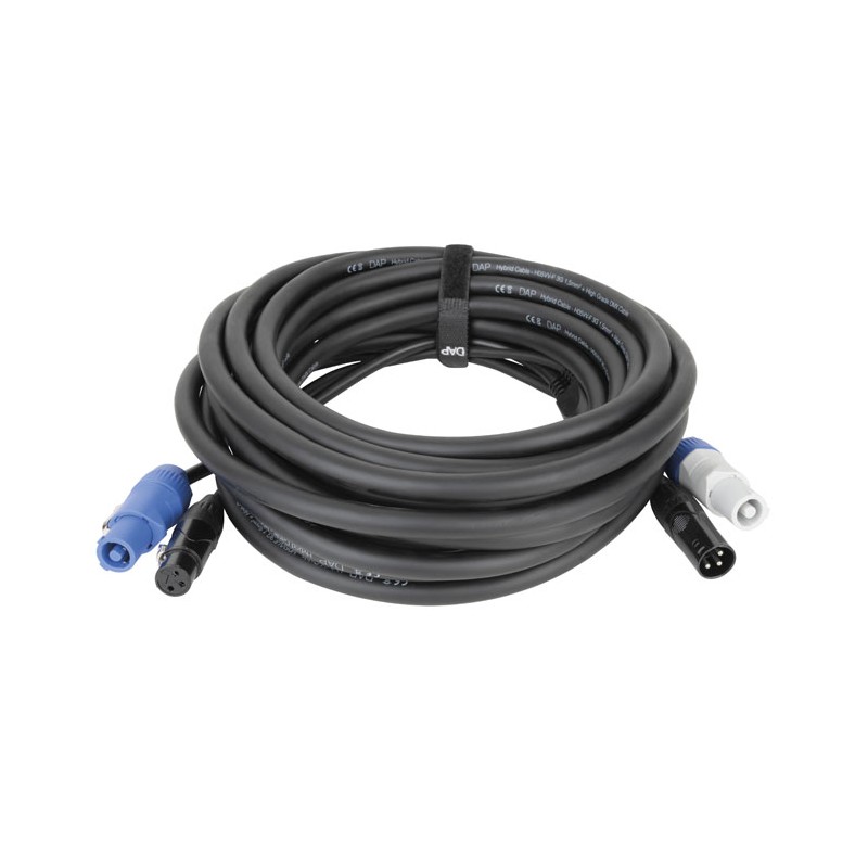 DAP Audio FP20 Hybrid Cable - Power Pro & 3-pin XLR - DMX / Power - 10 m - 1 DAP Audio FP20 Hybrid Cable - Power Pro & 3-pin XLR - DMX / Power - 10 m - 1