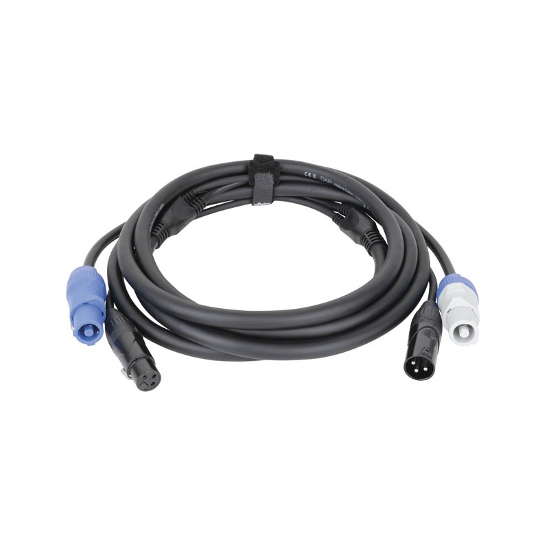 DAP Audio FP20 Hybrid Cable - Power Pro & 3-pin XLR - DMX / Power - 3 m - 1 DAP Audio FP20 Hybrid Cable - Power Pro & 3-pin XLR - DMX / Power - 3 m - 1