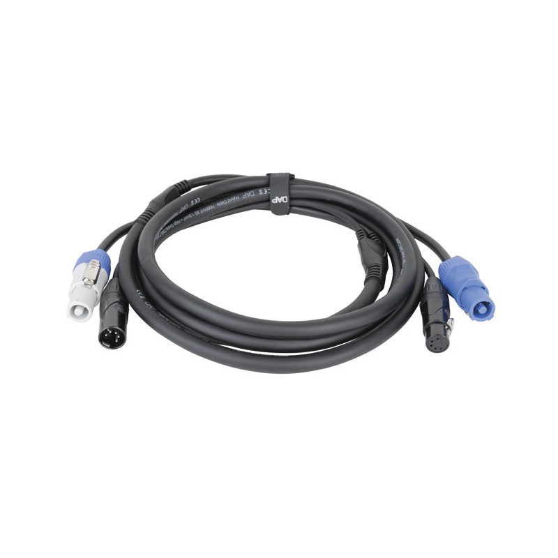 DAP Audio FP21 Hybrid Cable - Power Pro & 5-pin XLR - DMX / Power - 3 m - 1 DAP Audio FP21 Hybrid Cable - Power Pro & 5-pin XLR - DMX / Power - 3 m - 1