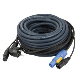 DAP Audio FP10 - Schuko/XLR F - powerCON/XLR M - Audio / Power - 20 m, blue jacket - 1
