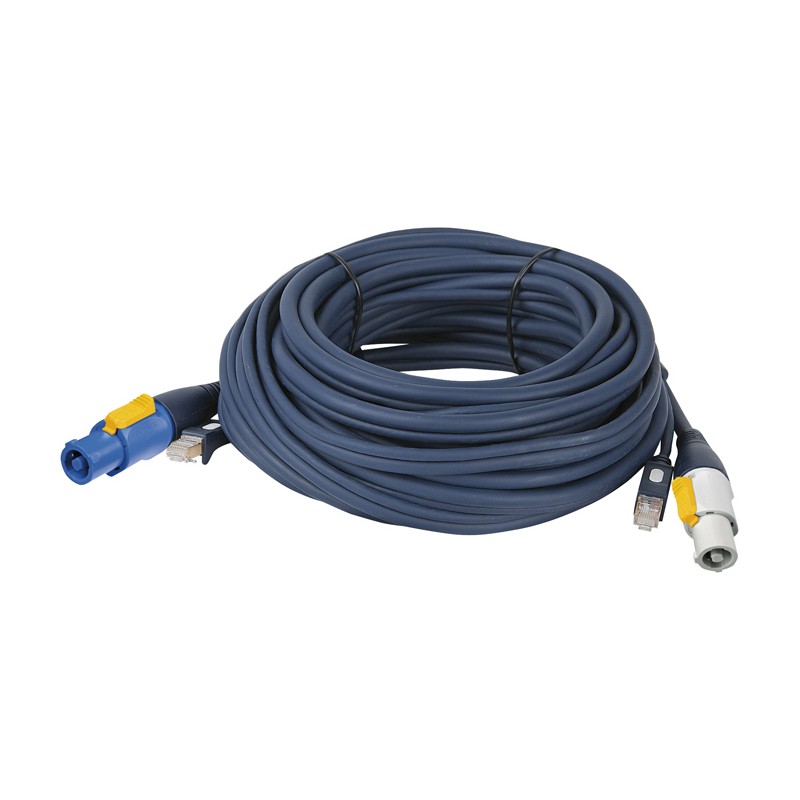 DAP Audio powerCON/RJ45 - powerCON/RJ45 - Data / Power - 0,5 m, Blue jacket - 1 DAP Audio powerCON/RJ45 - powerCON/RJ45 - Data / Power - 0,5 m, Blue jacket - 1