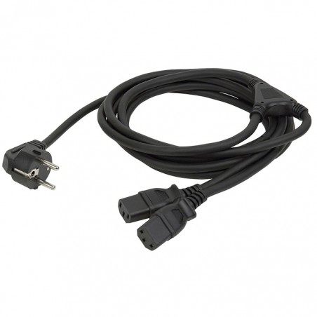 DAP Audio Schuko to 2 IEC splitter - 1