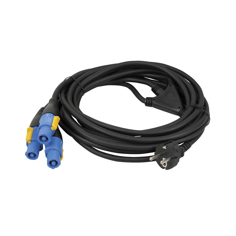 DAP Audio Schuko to Neutrik powerCON splitter 3-way - 1 DAP Audio Schuko to Neutrik powerCON splitter 3-way - 1