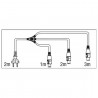 DAP Audio Schuko to Neutrik powerCON splitter 3-way - 2 DAP Audio Schuko to Neutrik powerCON splitter 3-way - 2