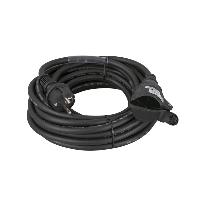 DAP Audio Schuko-Schuko Extension cable 3 x 1.5 mm2 - 10 m - 1 DAP Audio Schuko-Schuko Extension cable 3 x 1.5 mm2 - 10 m - 1
