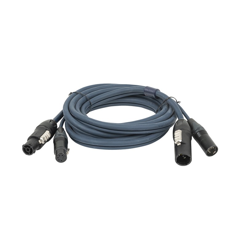 DAP Audio FP-14 Hybrid Cable - powerCON TRUE1 & 5-pin XLR - DMX / Power - 1,5 m - 1 DAP Audio FP-14 Hybrid Cable - powerCON TRUE1 & 5-pin XLR - DMX / Power - 1,5 m - 1