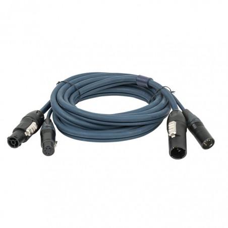 DAP Audio FP-14 Hybrid Cable - powerCON TRUE1 & 5-pin XLR -  DMX / Power - 15 m - 1