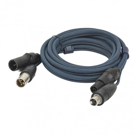 DAP Audio FP-15 Hybrid Cable - powerCON TRUE1 & 3-pin XLR IP - DMX / Power - 3 m - 1
