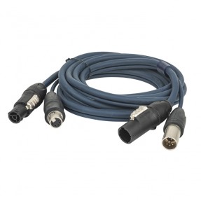 DAP Audio FP-16 Hybrid Cable - powerCON TRUE1 & 5-pin XLR IP - DMX / Power - 3 m - 1