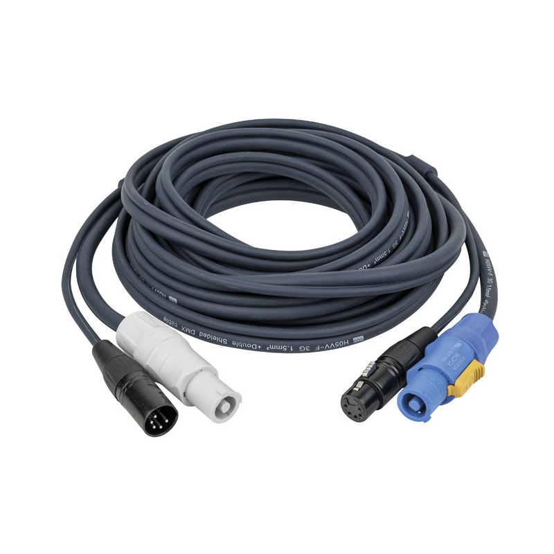 DAP Audio FP18 Hybrid Cable - powerCON & 5-pin XLR - DMX / Power - 3 m - 1 DAP Audio FP18 Hybrid Cable - powerCON & 5-pin XLR - DMX / Power - 3 m - 1