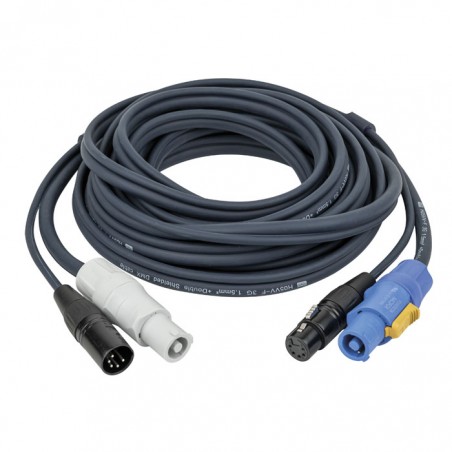 DAP Audio FP18 Hybrid Cable - powerCON & 5-pin XLR - DMX / Power - 6 m - 1