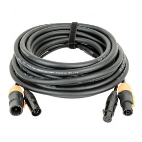 DAP Audio FP23 Hybrid Cable - Power Pro True & 5-pin XLR - DMX / Power - 15 m - 1