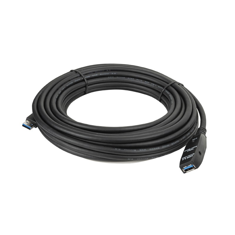 DAP Audio USB 3.0 Active Extension Cable black, male - female - 15 m - 1 DAP Audio USB 3.0 Active Extension Cable black, male - female - 15 m - 1