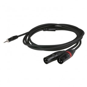 DAP Audio FLX46 - stereo mini-jack to 2 XLR/M 3P - 1,5 m - 1