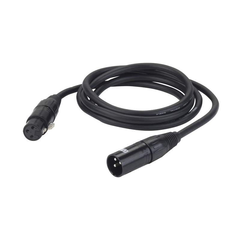 DAP Audio FL09 - DMX/AES-EBU XLR/M 3P to XLR/F 3P - 1,5 m - 1 DAP Audio FL09 - DMX/AES-EBU XLR/M 3P to XLR/F 3P - 1,5 m - 1